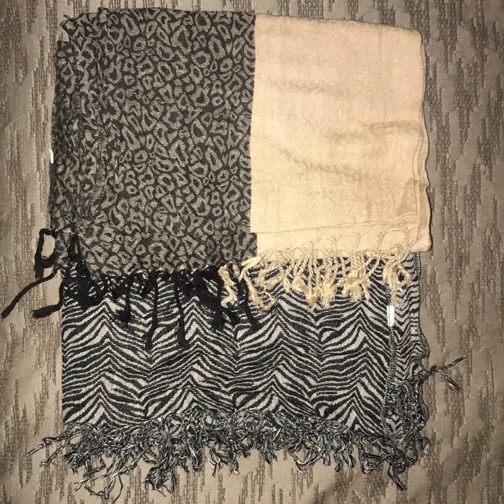 Bundle of 2 animal print scarves, Macy’s